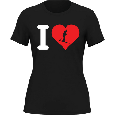 I Love Skiing T-Shirt for Women